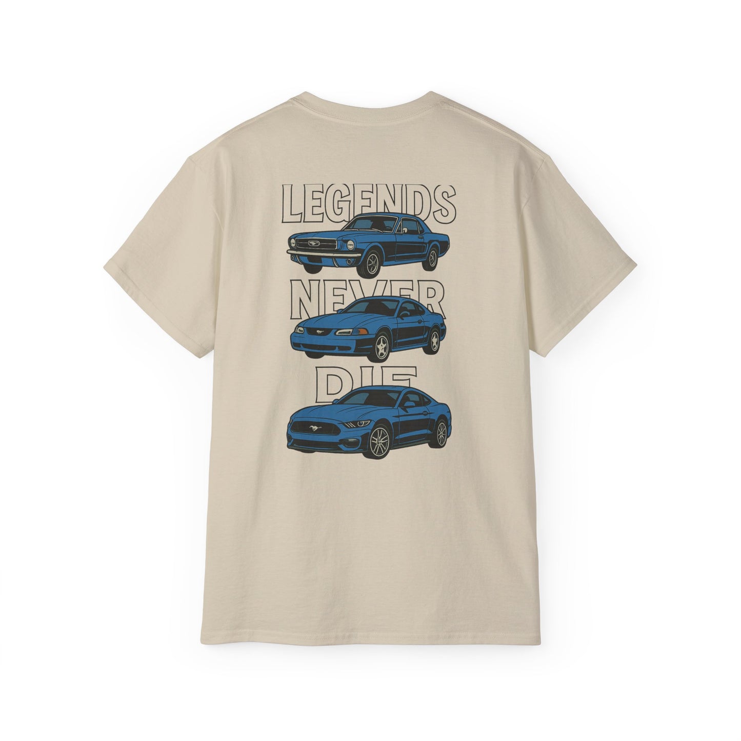 Cotton Legends Never Die Mustang Tee