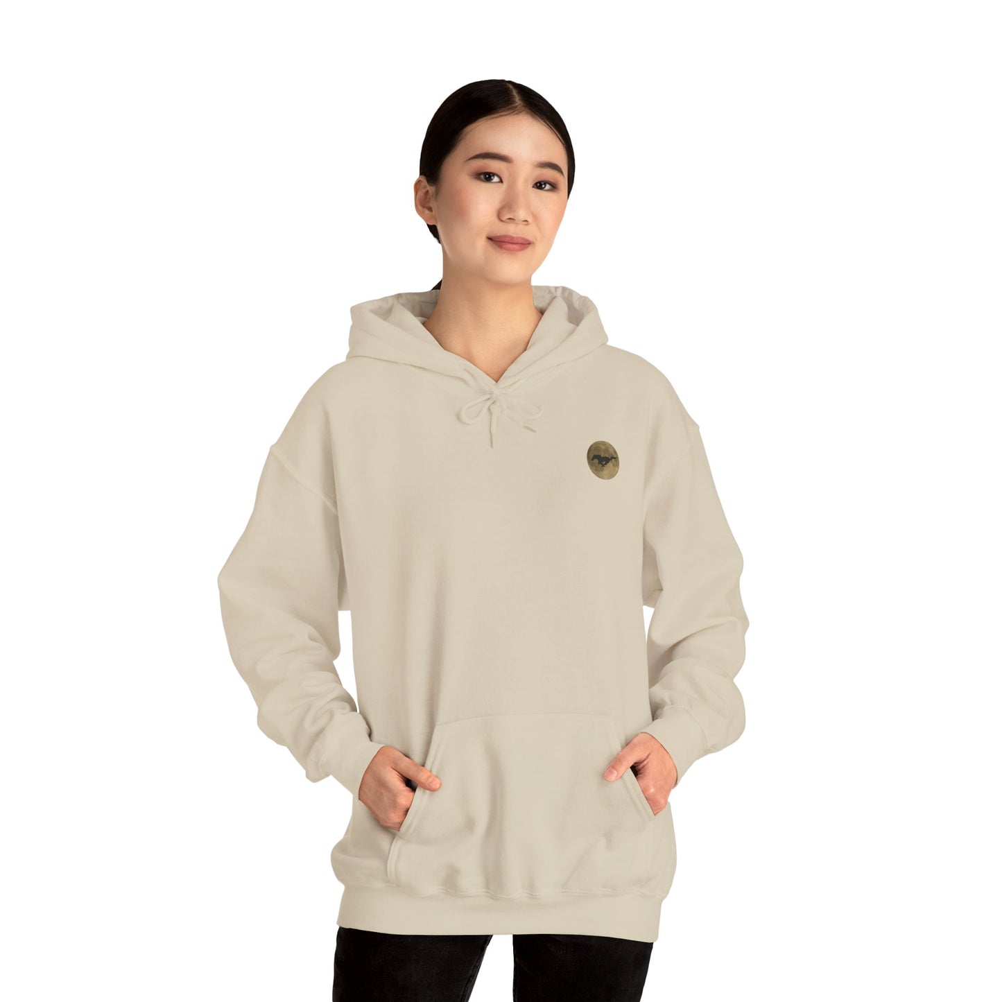 Mustang Moon Unisex Hoodie - 'Run Wild' Graphic Sweatshirt
