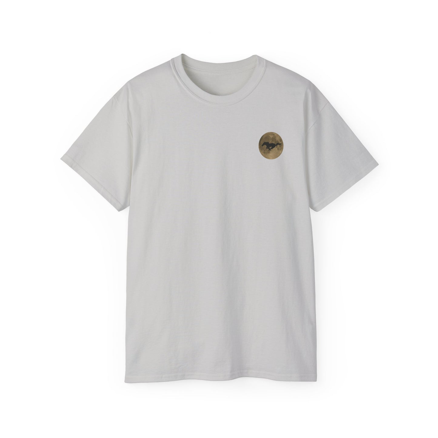 Unisex Cotton Mustang "Run Wild" Moon Car Tee
