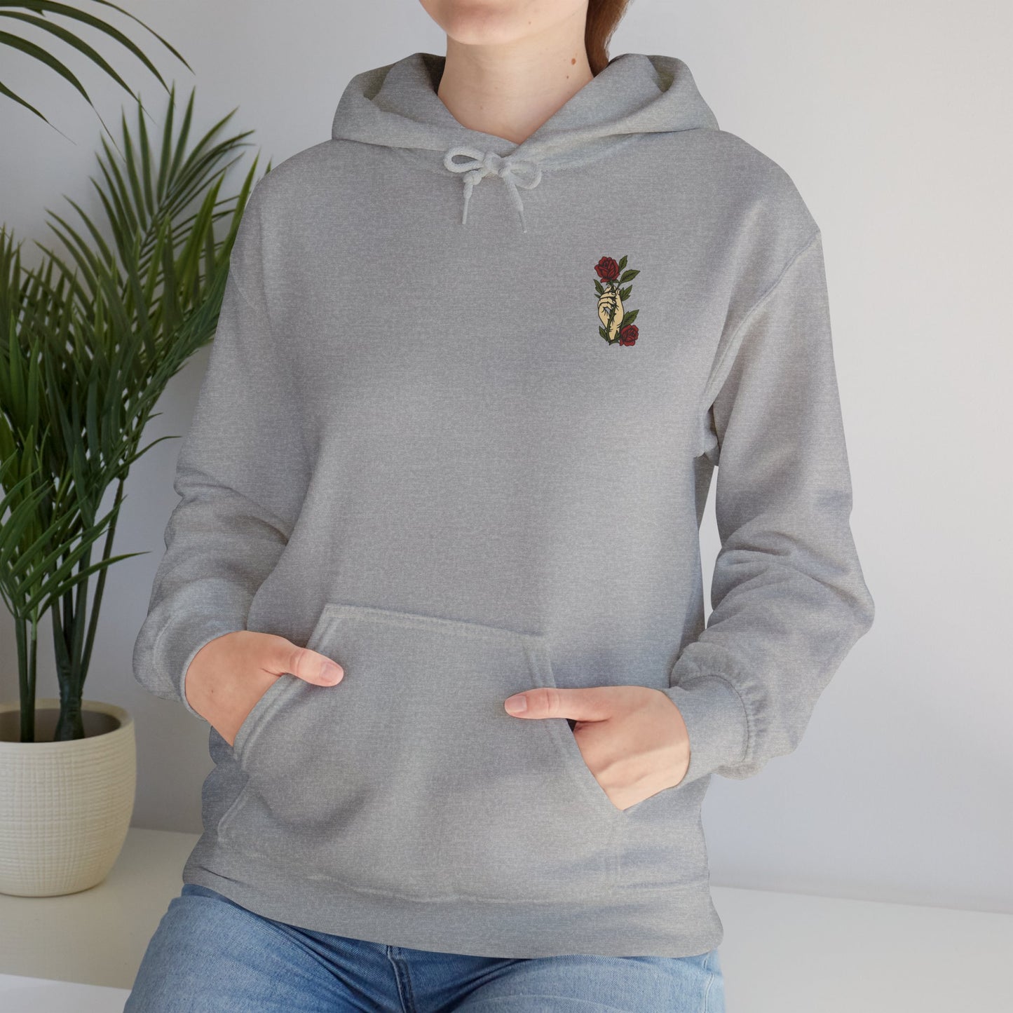 Trust God Rose Unisex Cotton Hoodie
