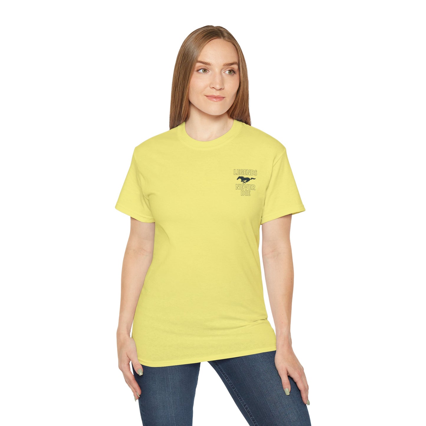 Cotton Legends Never Die Mustang Tee
