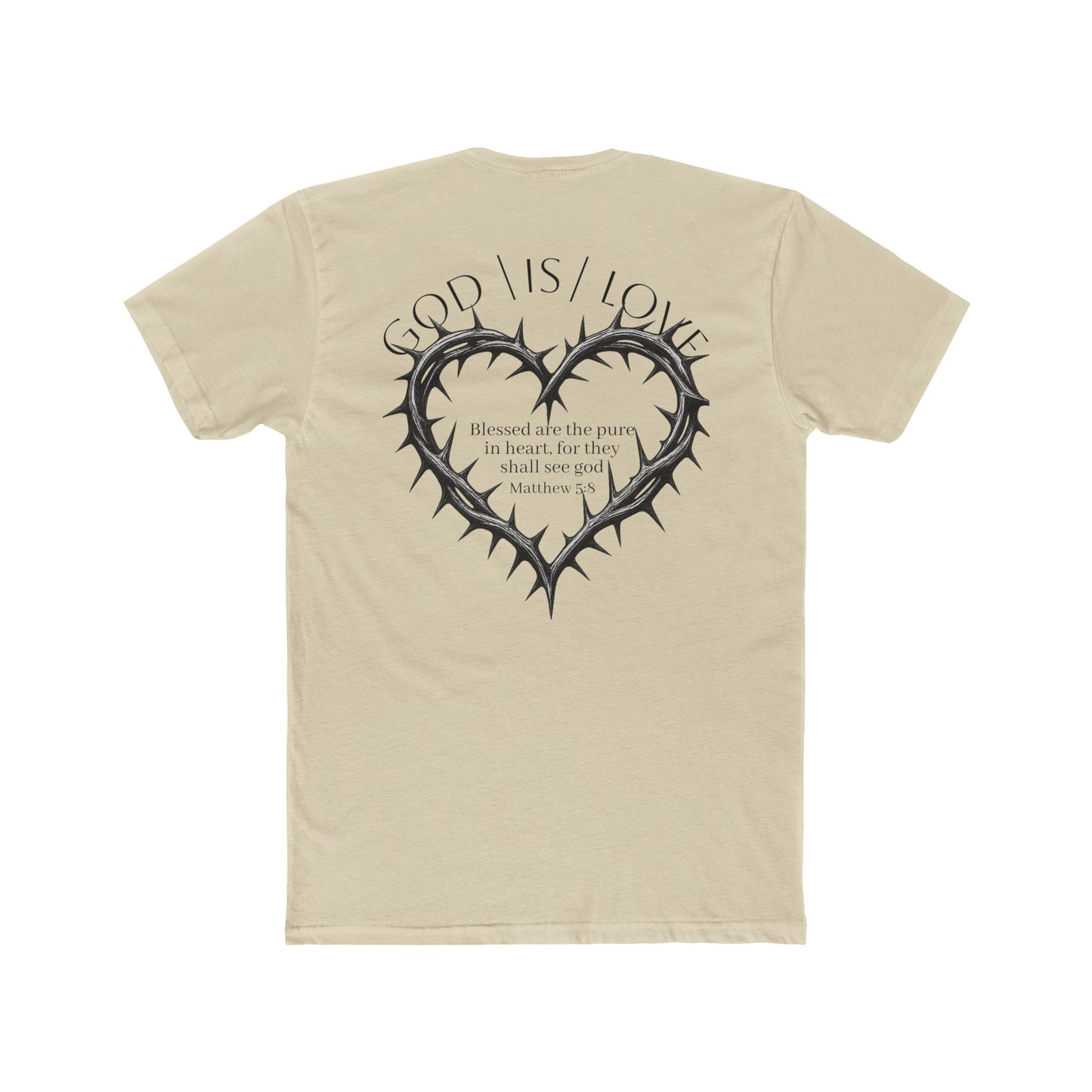Matthew 5:8 Thorn Heart Cotton Tee