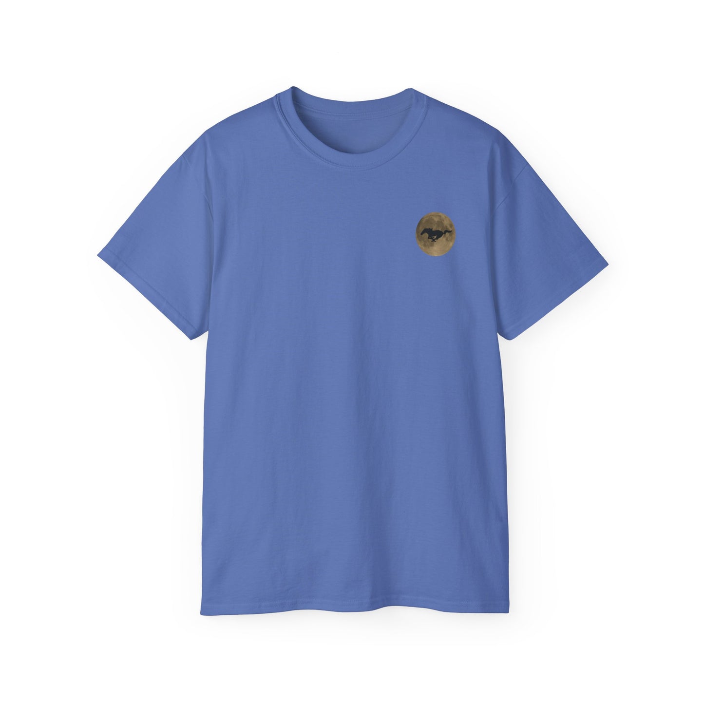 Unisex Cotton Mustang "Run Wild" Moon Car Tee