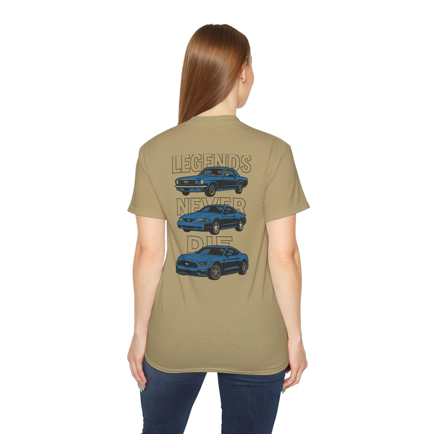 Cotton Legends Never Die Mustang Tee
