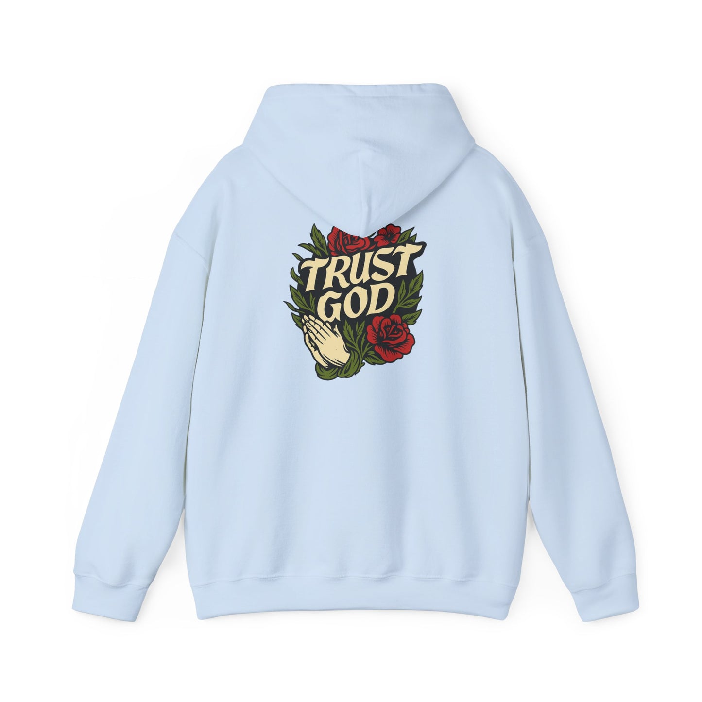 Trust God Rose Unisex Cotton Hoodie