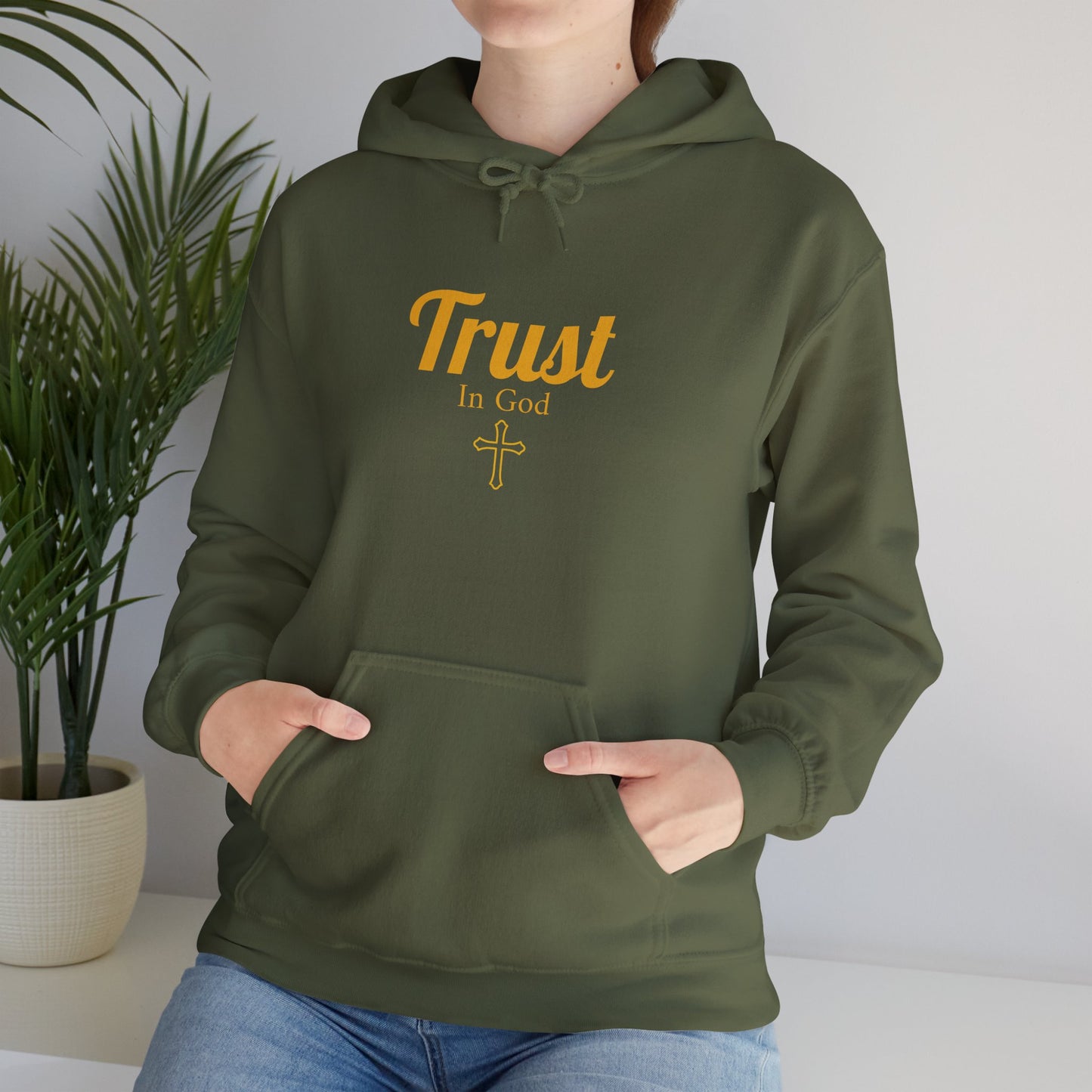 Trust In God Cotton Hoodie