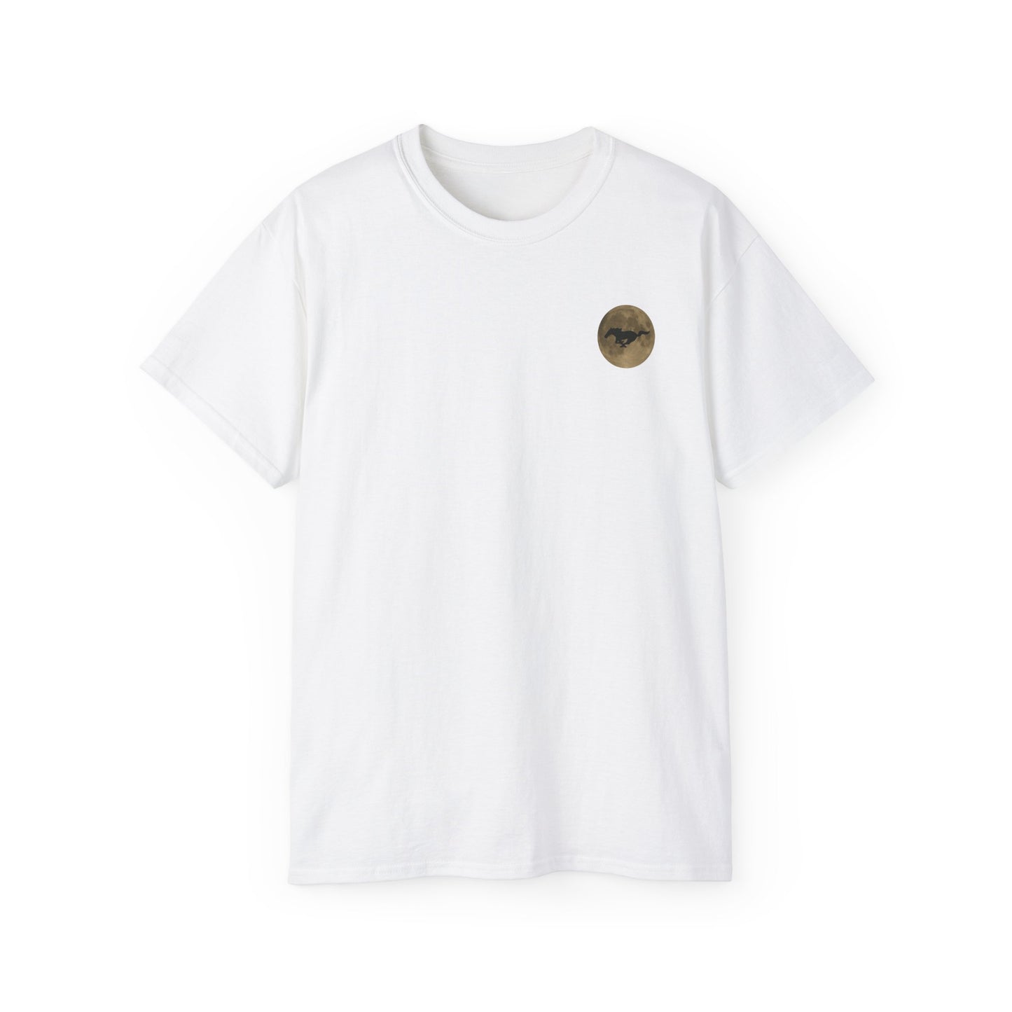 Unisex Cotton Mustang "Run Wild" Moon Car Tee