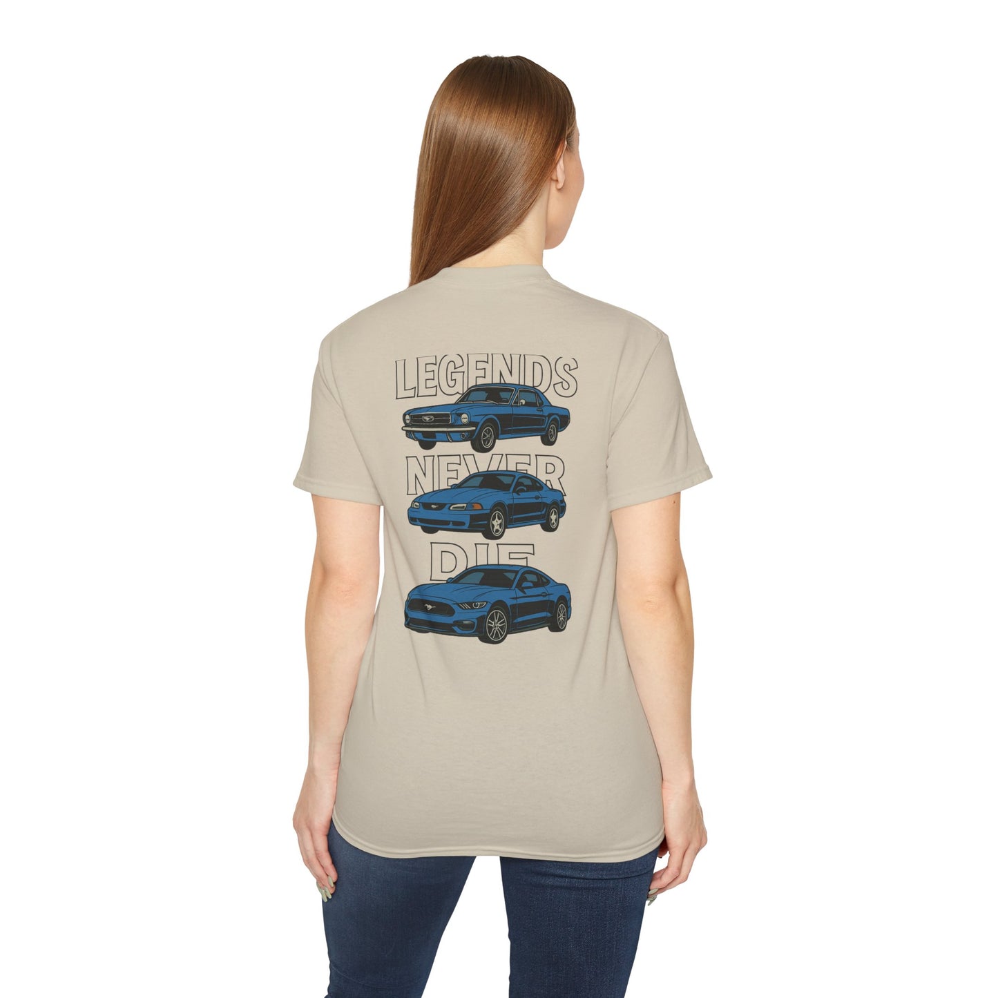 Cotton Legends Never Die Mustang Tee