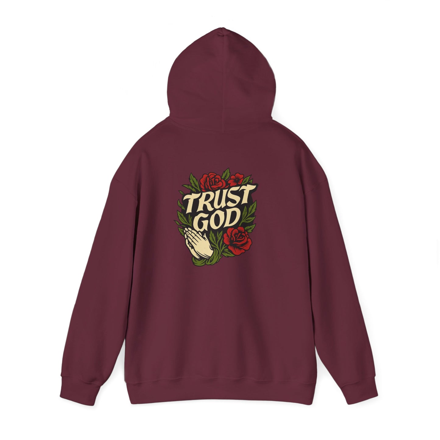Trust God Rose Unisex Cotton Hoodie