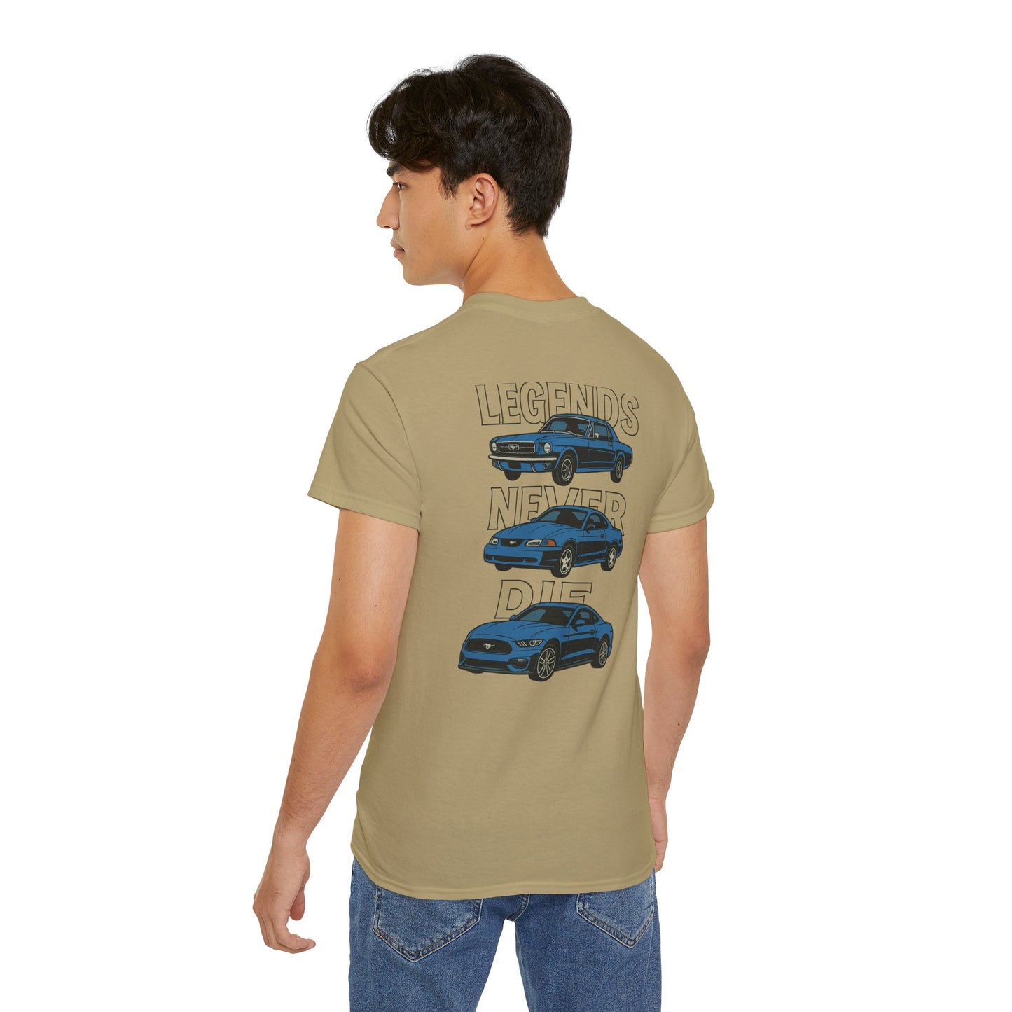 Cotton Legends Never Die Mustang Tee