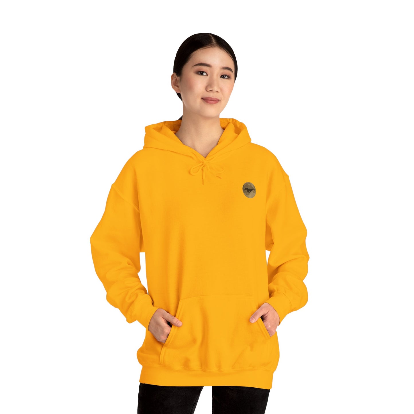 Mustang Moon Unisex Hoodie - 'Run Wild' Graphic Sweatshirt