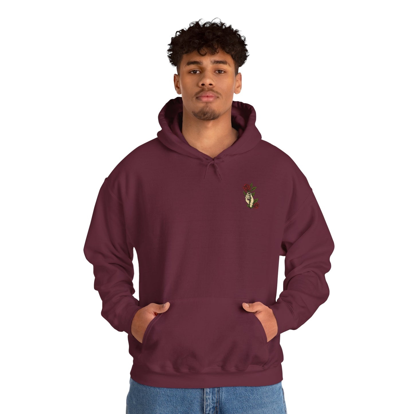 Trust God Rose Unisex Cotton Hoodie