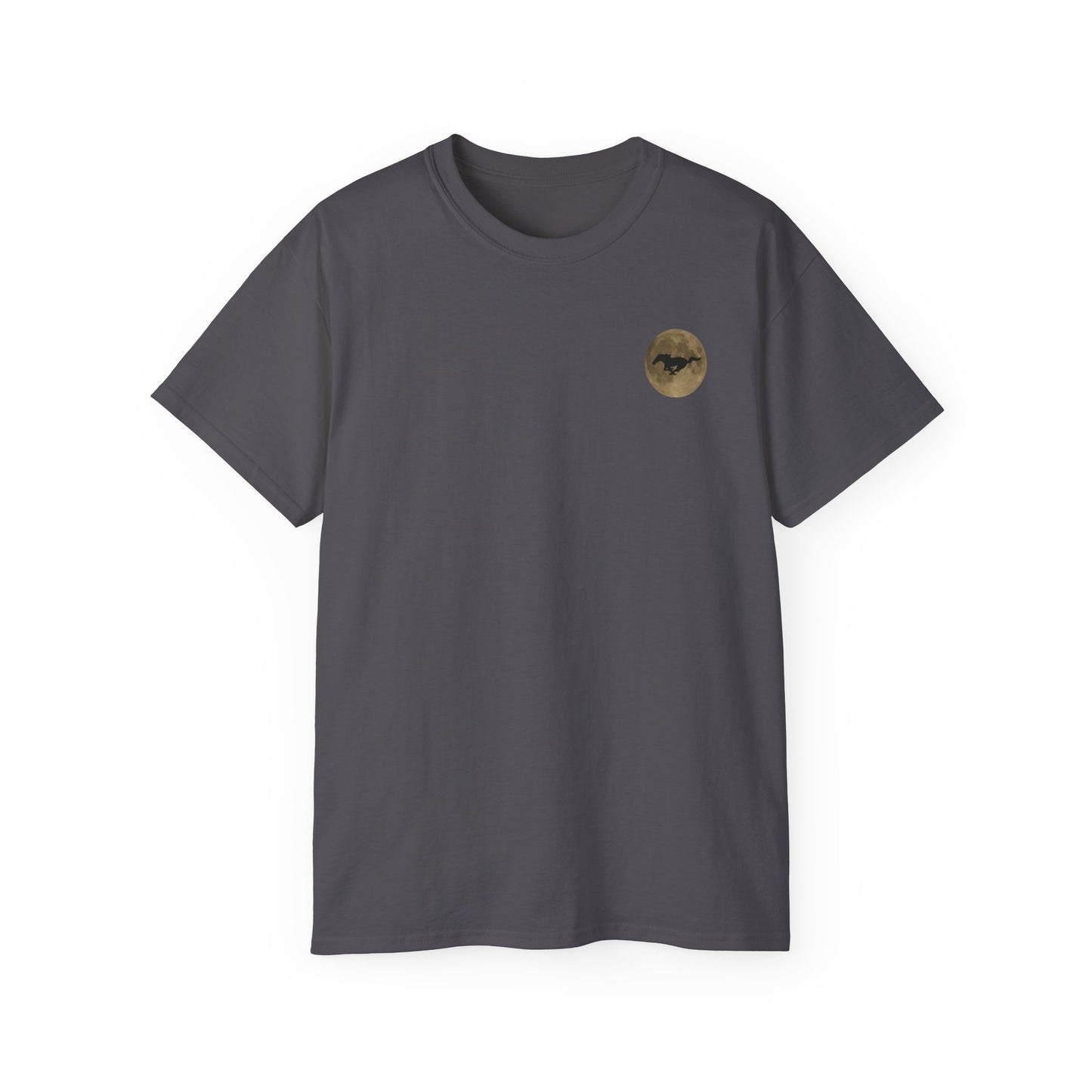 Unisex Cotton Mustang "Run Wild" Moon Car Tee
