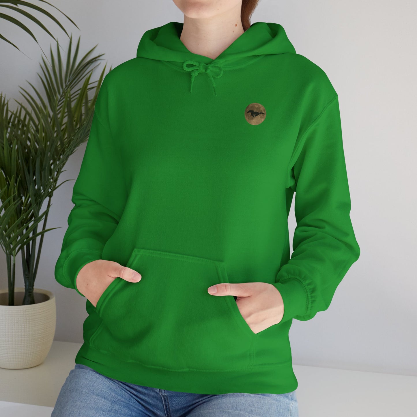 Mustang Moon Unisex Hoodie - 'Run Wild' Graphic Sweatshirt