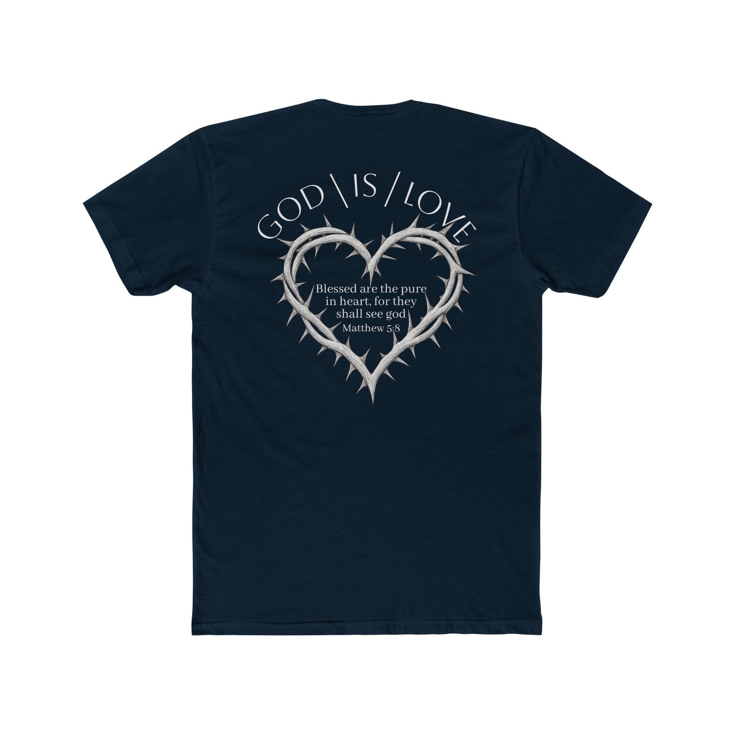 Matthew 5:8 Thorn Heart Cotton Tee