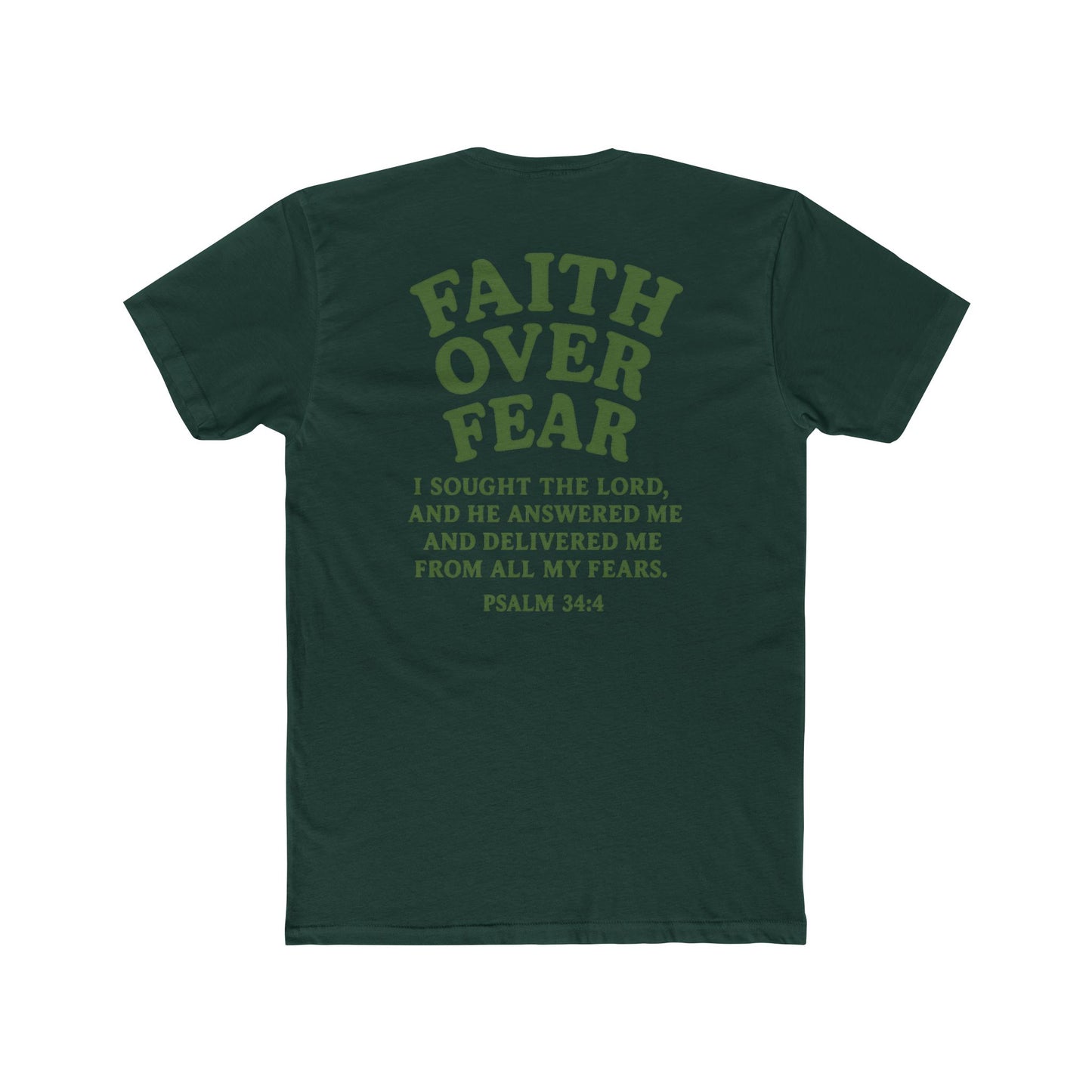 Faith Over Fear Pastel Unisex Cotton Tee