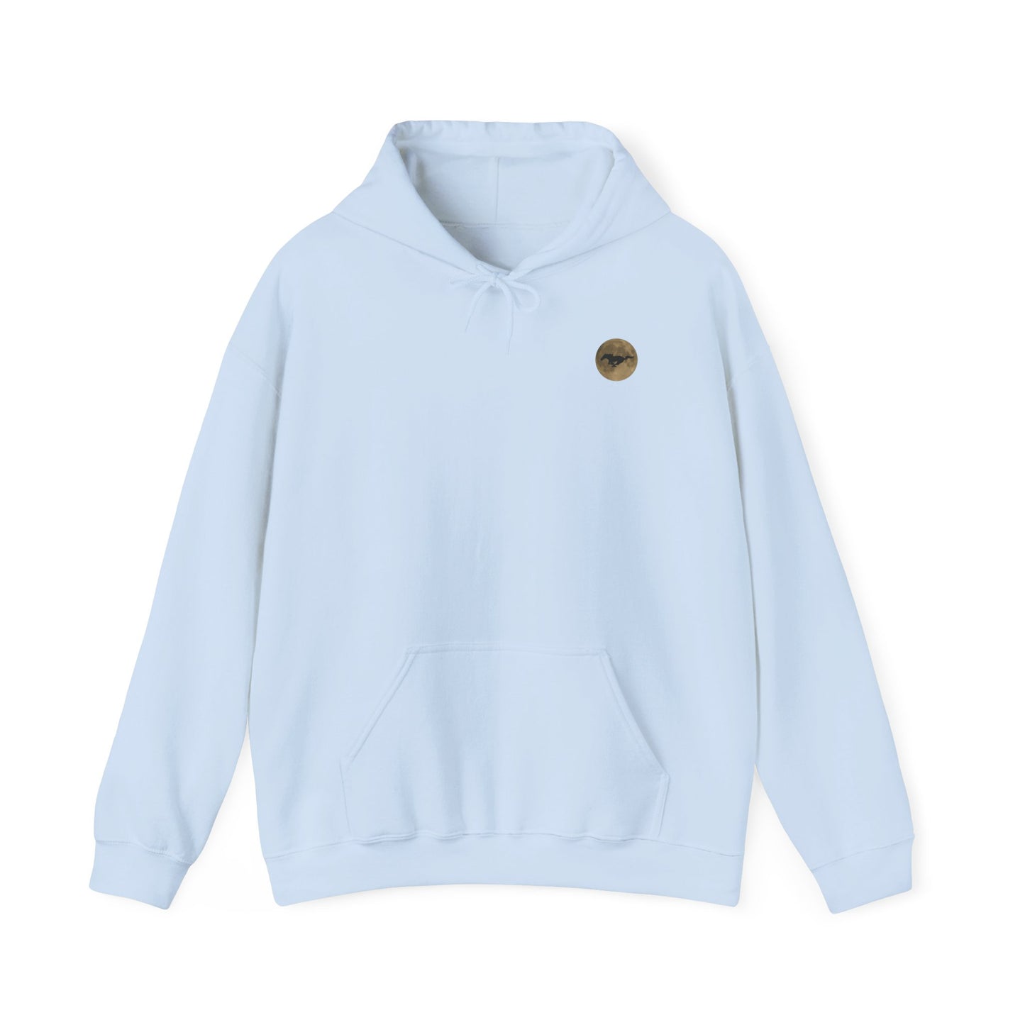 Mustang Moon Unisex Hoodie - 'Run Wild' Graphic Sweatshirt