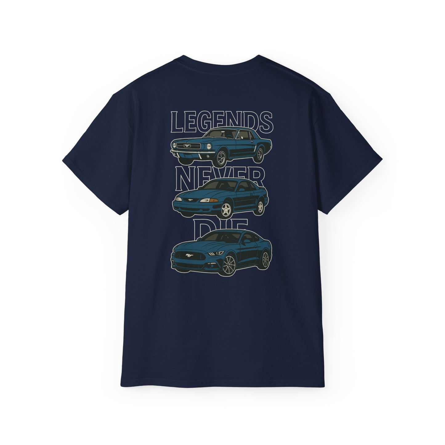 Cotton Legends Never Die Mustang Tee