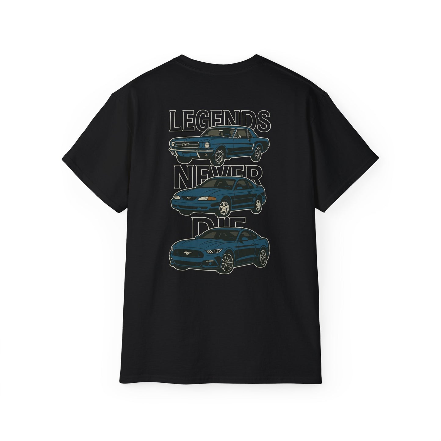 Cotton Legends Never Die Mustang Tee