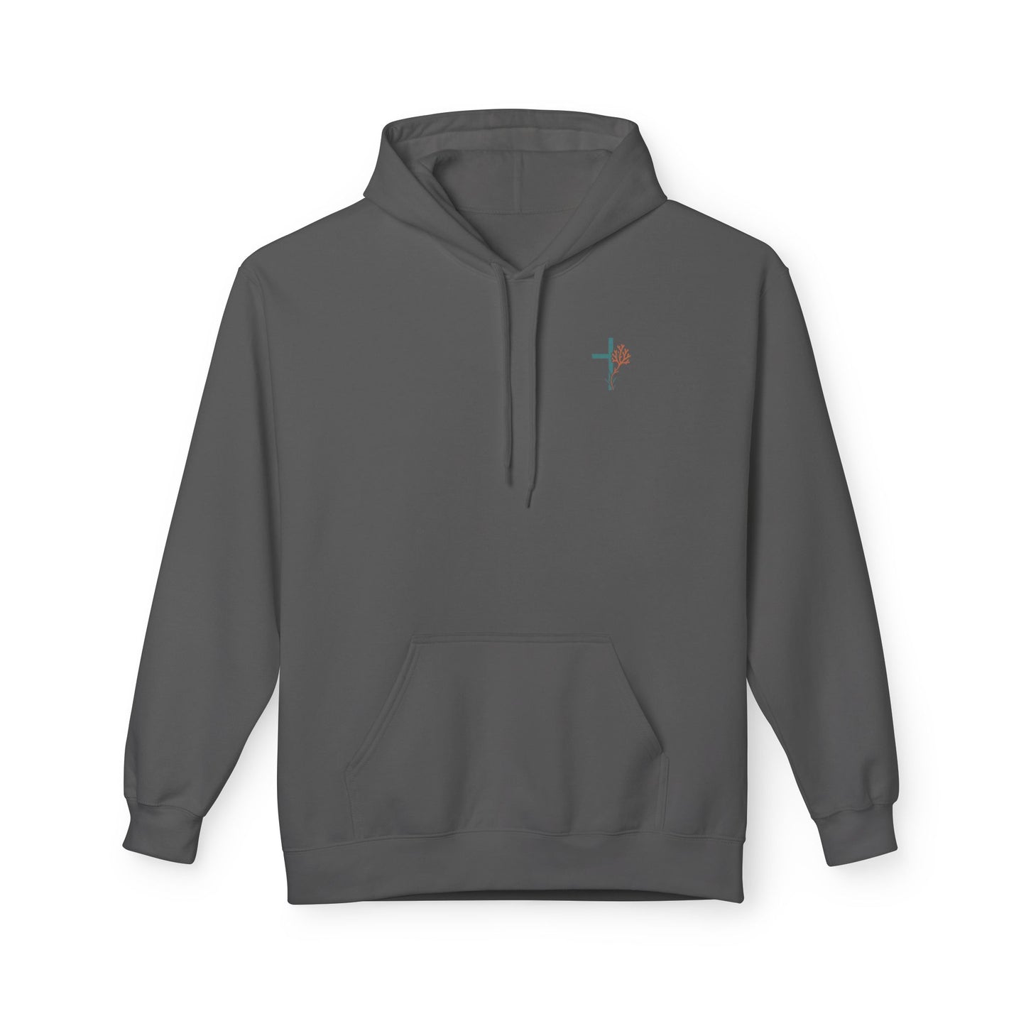 Isaiah 43:2 Ocean Themed Growth Cross Cotton Hoodie