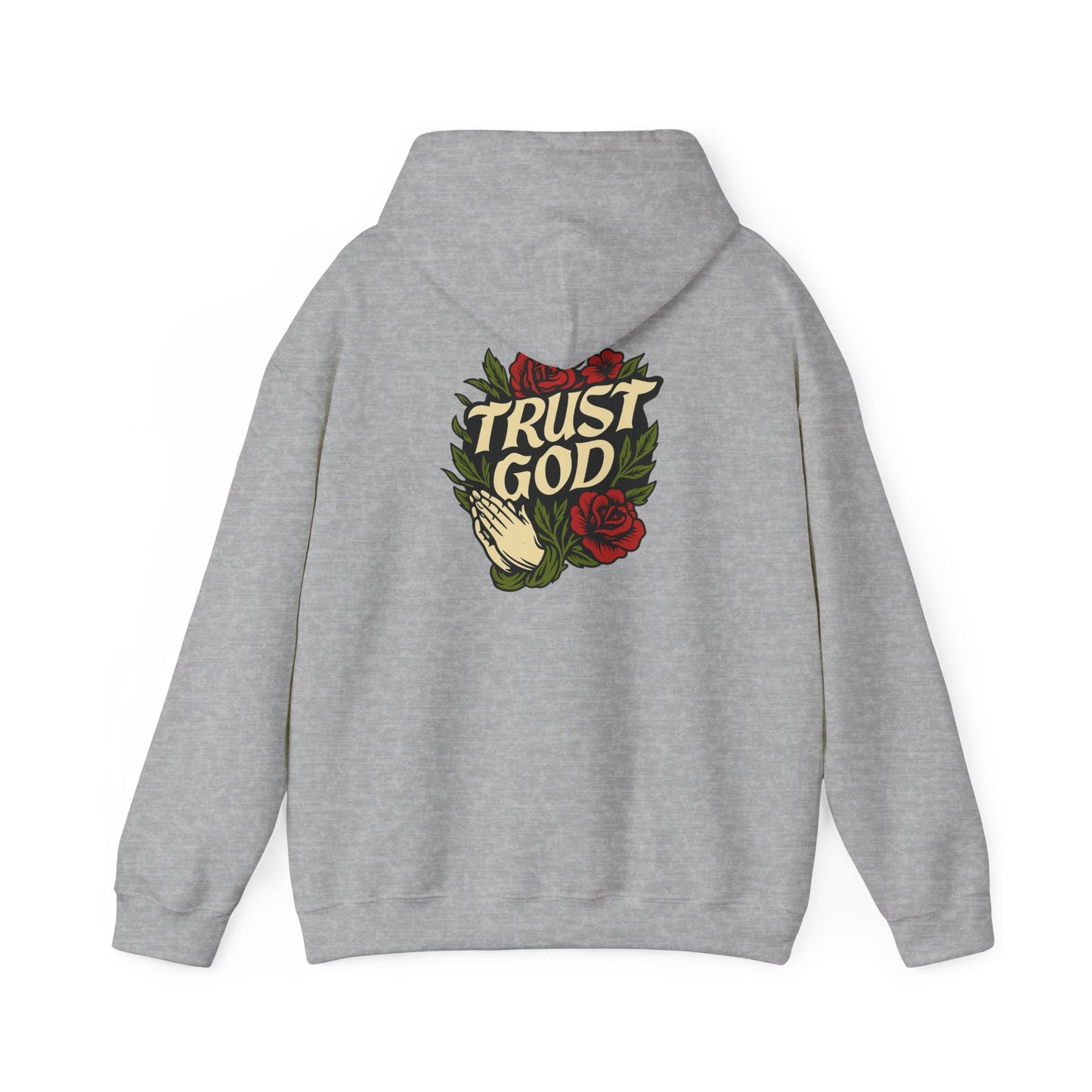 Trust God Rose Unisex Cotton Hoodie