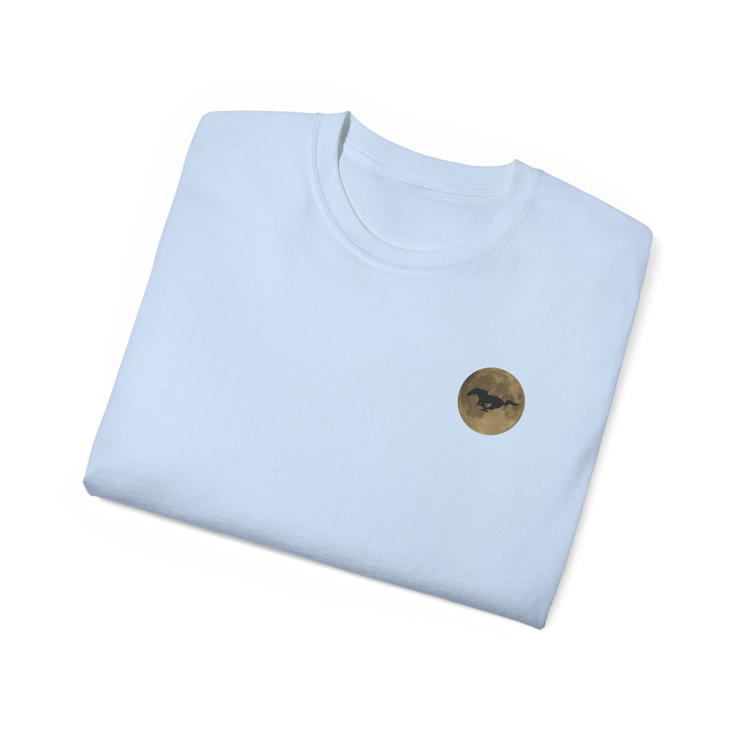 Unisex Cotton Mustang "Run Wild" Moon Car Tee