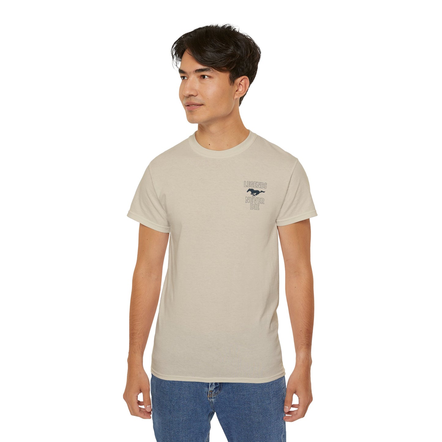 Cotton Legends Never Die Mustang Tee