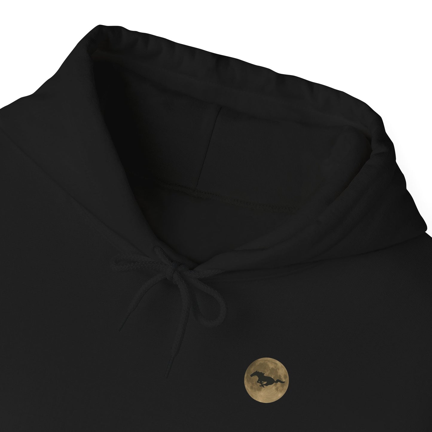 Mustang Moon Unisex Hoodie - 'Run Wild' Graphic Sweatshirt