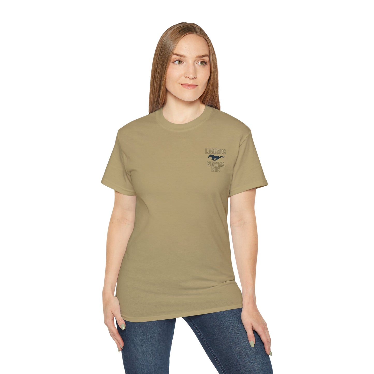 Cotton Legends Never Die Mustang Tee