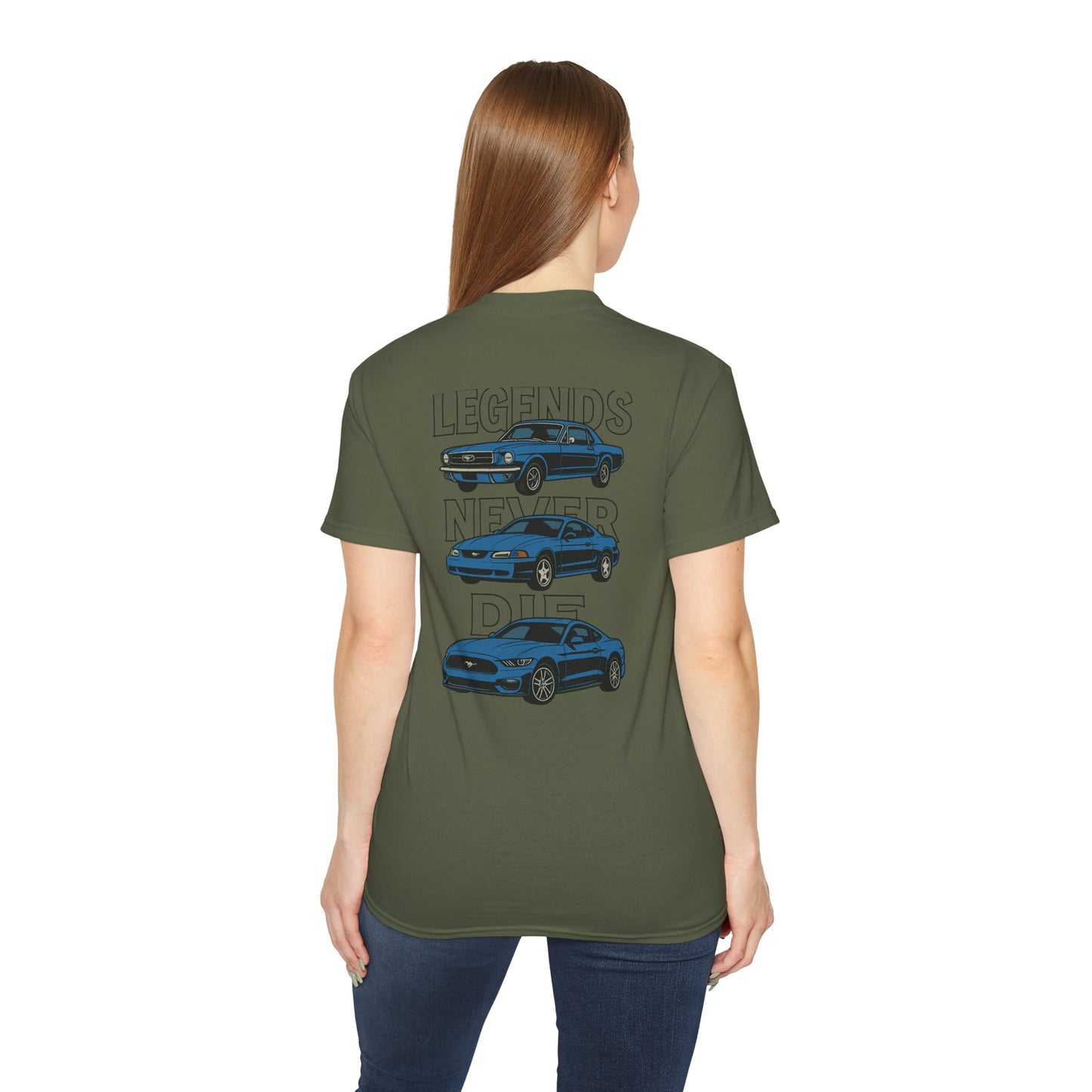 Cotton Legends Never Die Mustang Tee