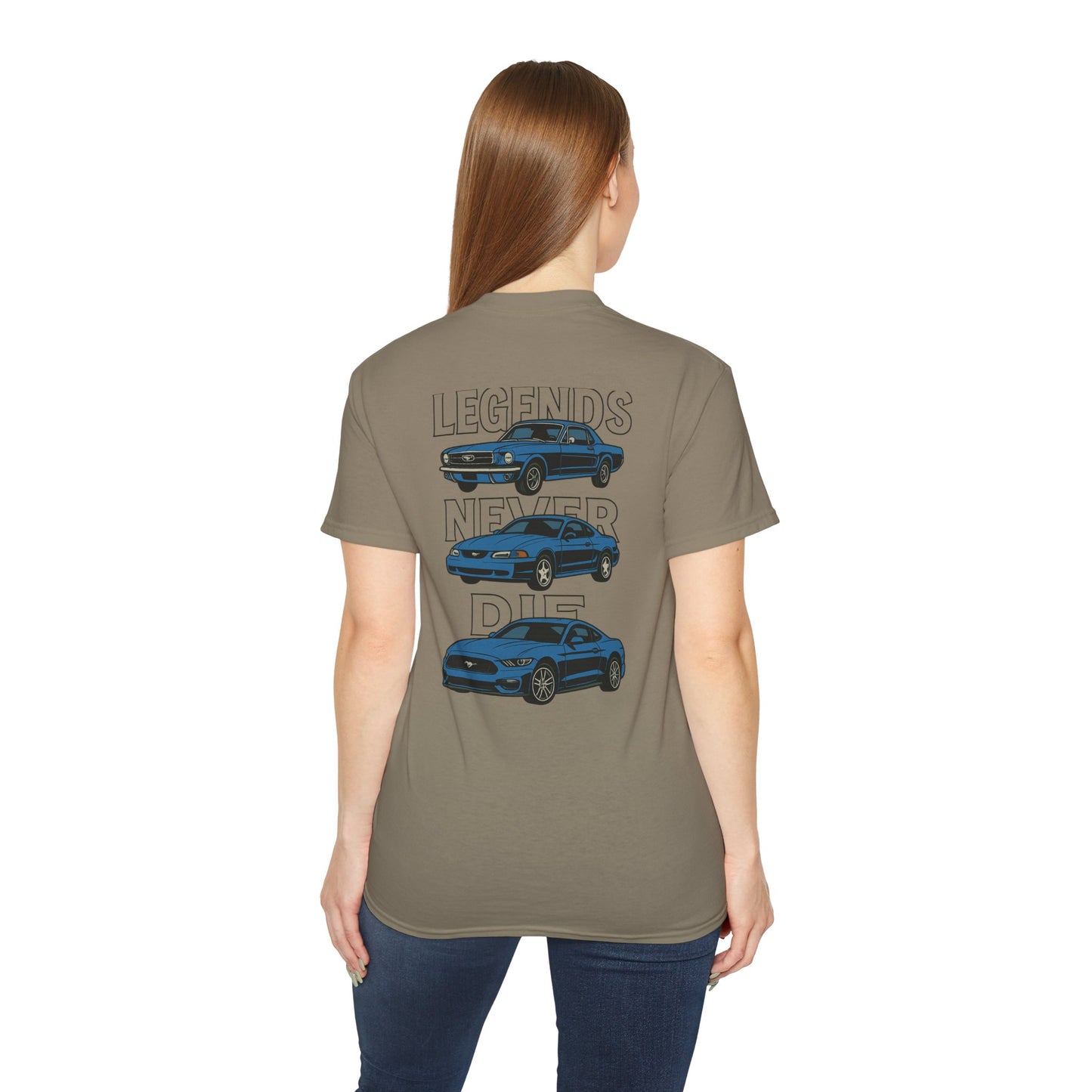 Cotton Legends Never Die Mustang Tee