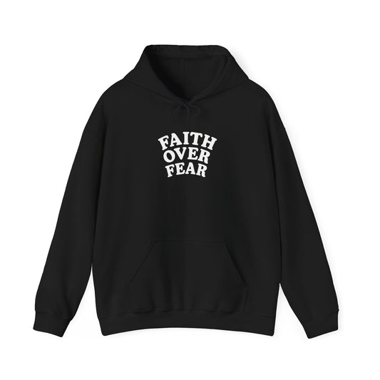 Faith Over Fear Psalm 34:4 Pastel Hoodie