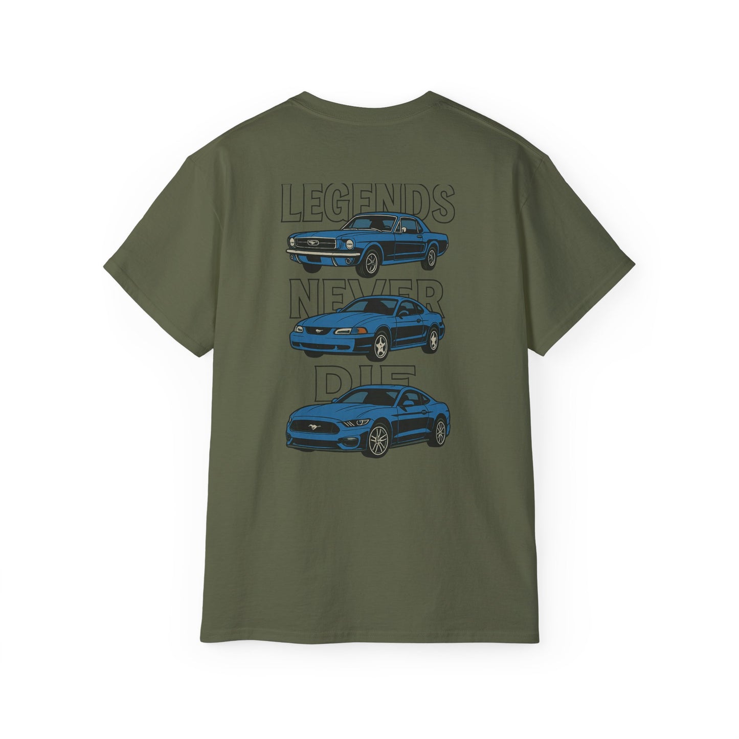 Cotton Legends Never Die Mustang Tee