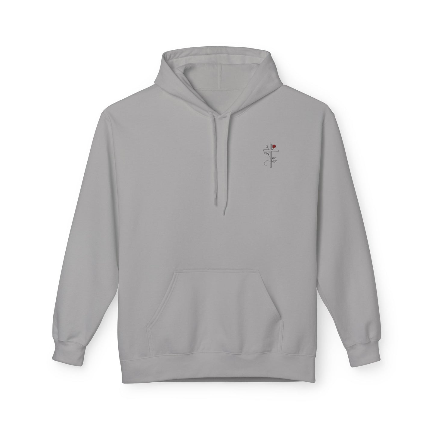 Romans 5:3-5 Rose Vine Growth Collection Cotton Hoodie