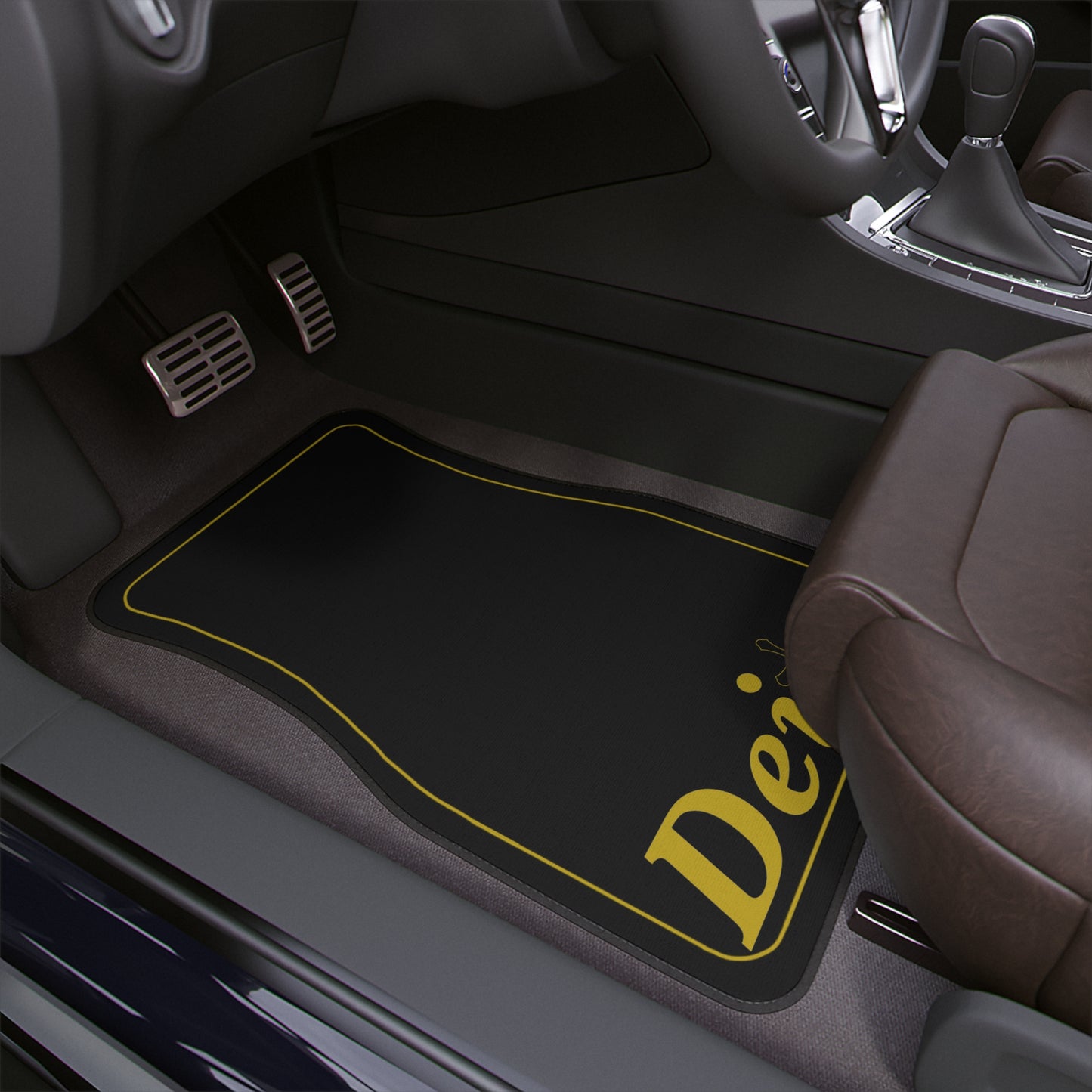 Deity Black & Gold High Quality Car Floor Mat