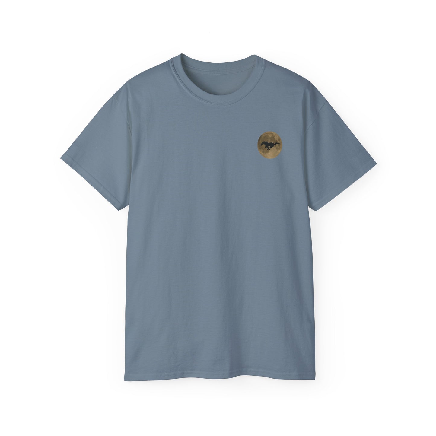 Unisex Cotton Mustang "Run Wild" Moon Car Tee