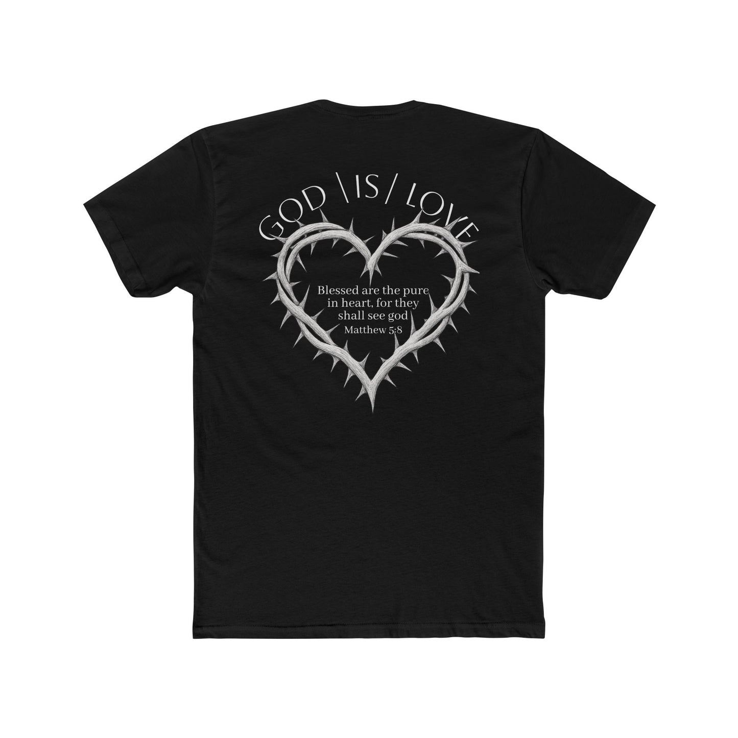 Matthew 5:8 Thorn Heart Cotton Tee