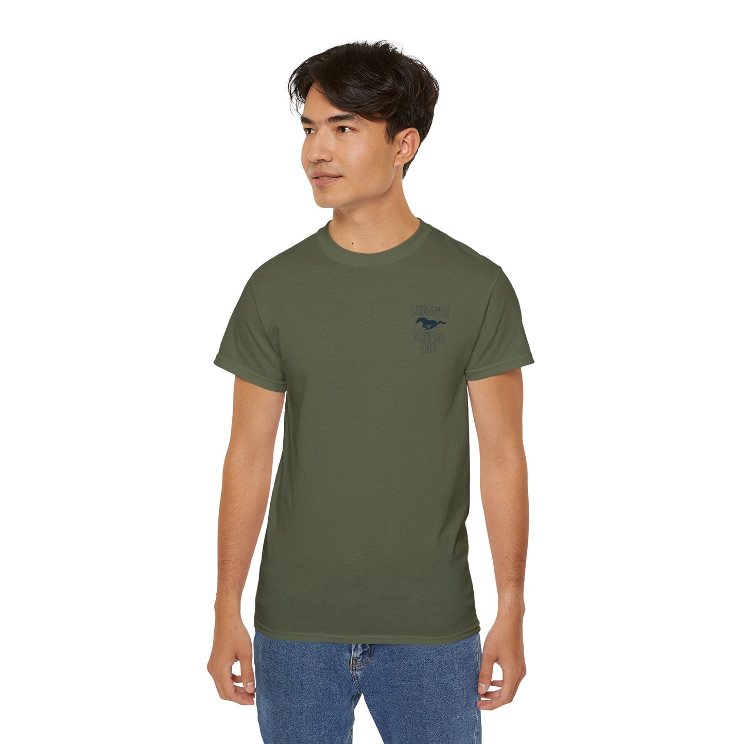 Cotton Legends Never Die Mustang Tee