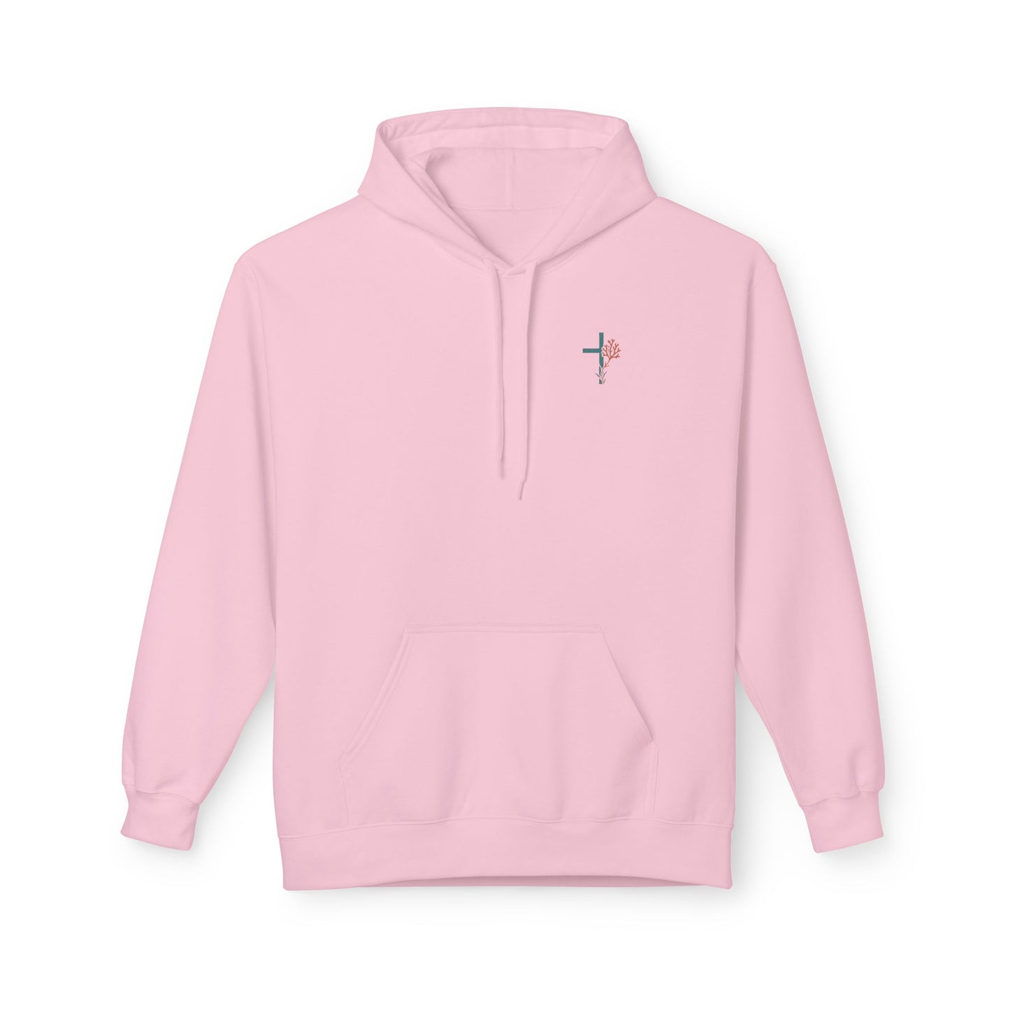 Isaiah 43:2 Ocean Themed Growth Cross Cotton Hoodie