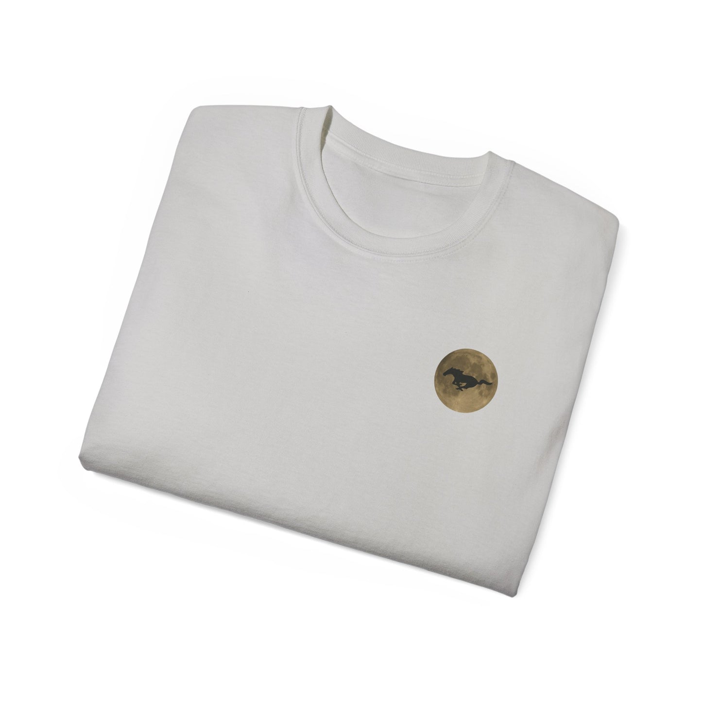 Unisex Cotton Mustang "Run Wild" Moon Car Tee