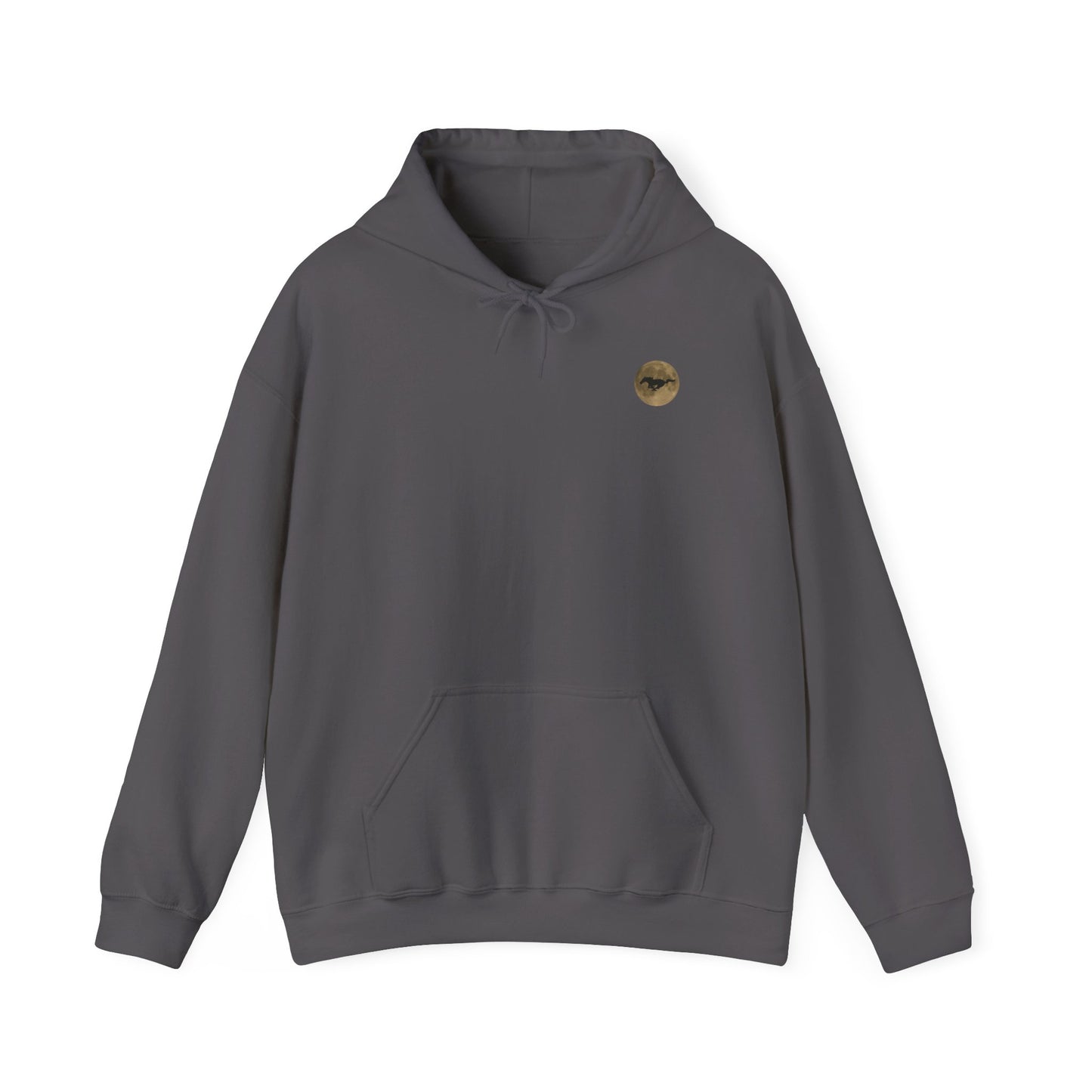 Mustang Moon Unisex Hoodie - 'Run Wild' Graphic Sweatshirt