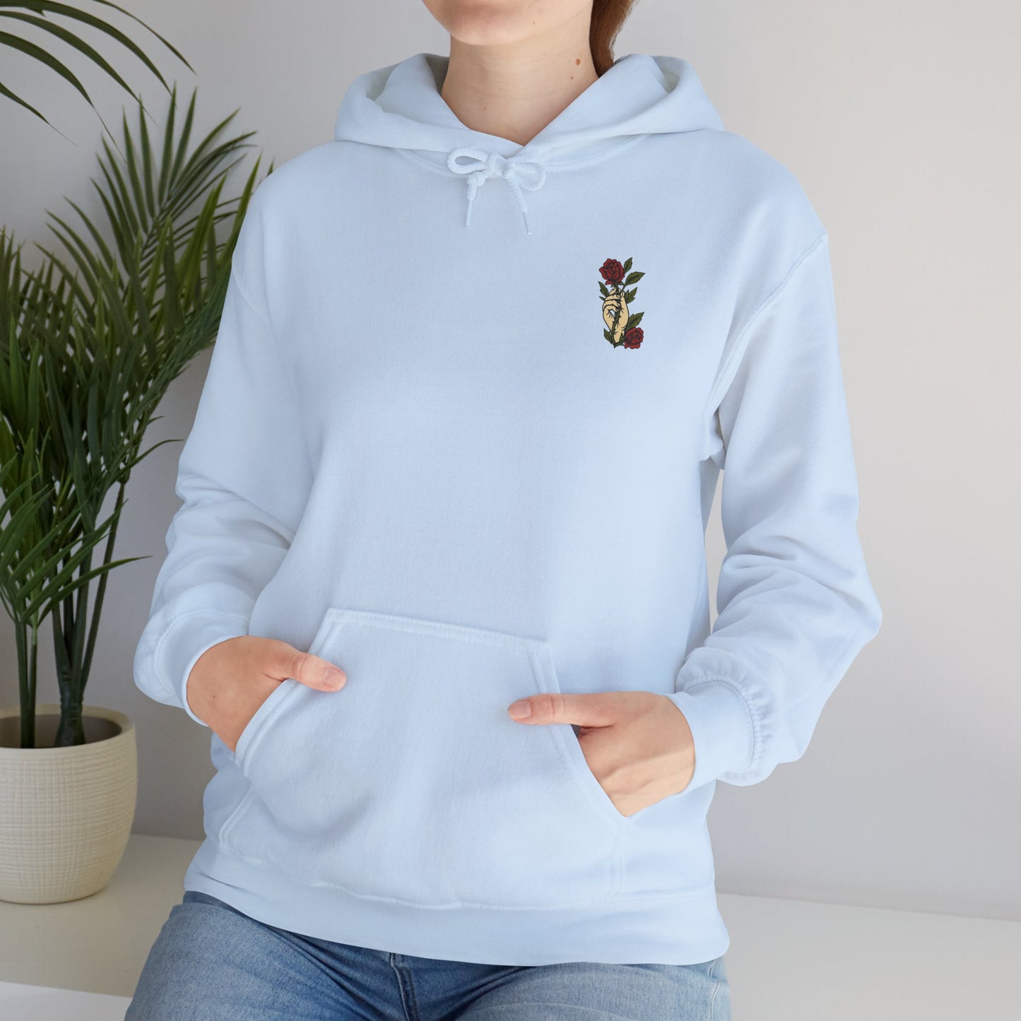 Trust God Rose Unisex Cotton Hoodie