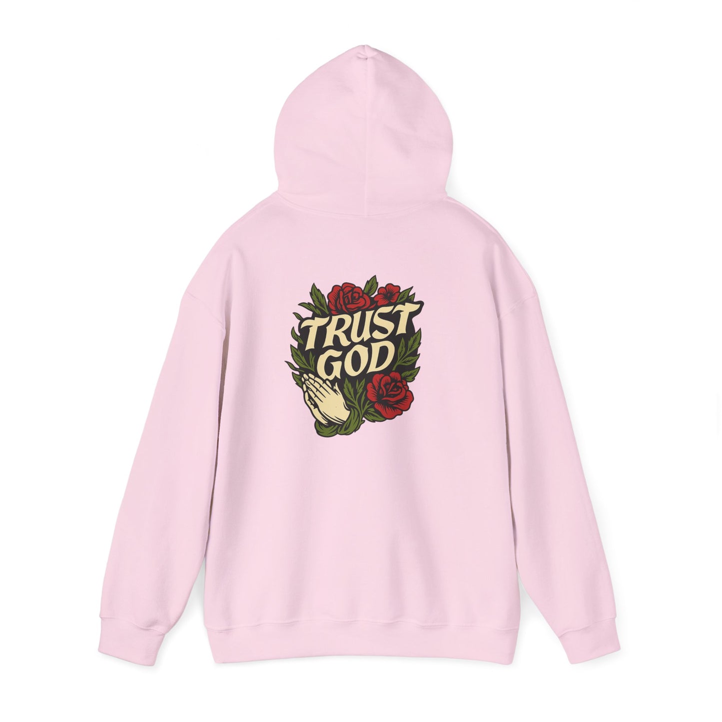 Trust God Rose Unisex Cotton Hoodie