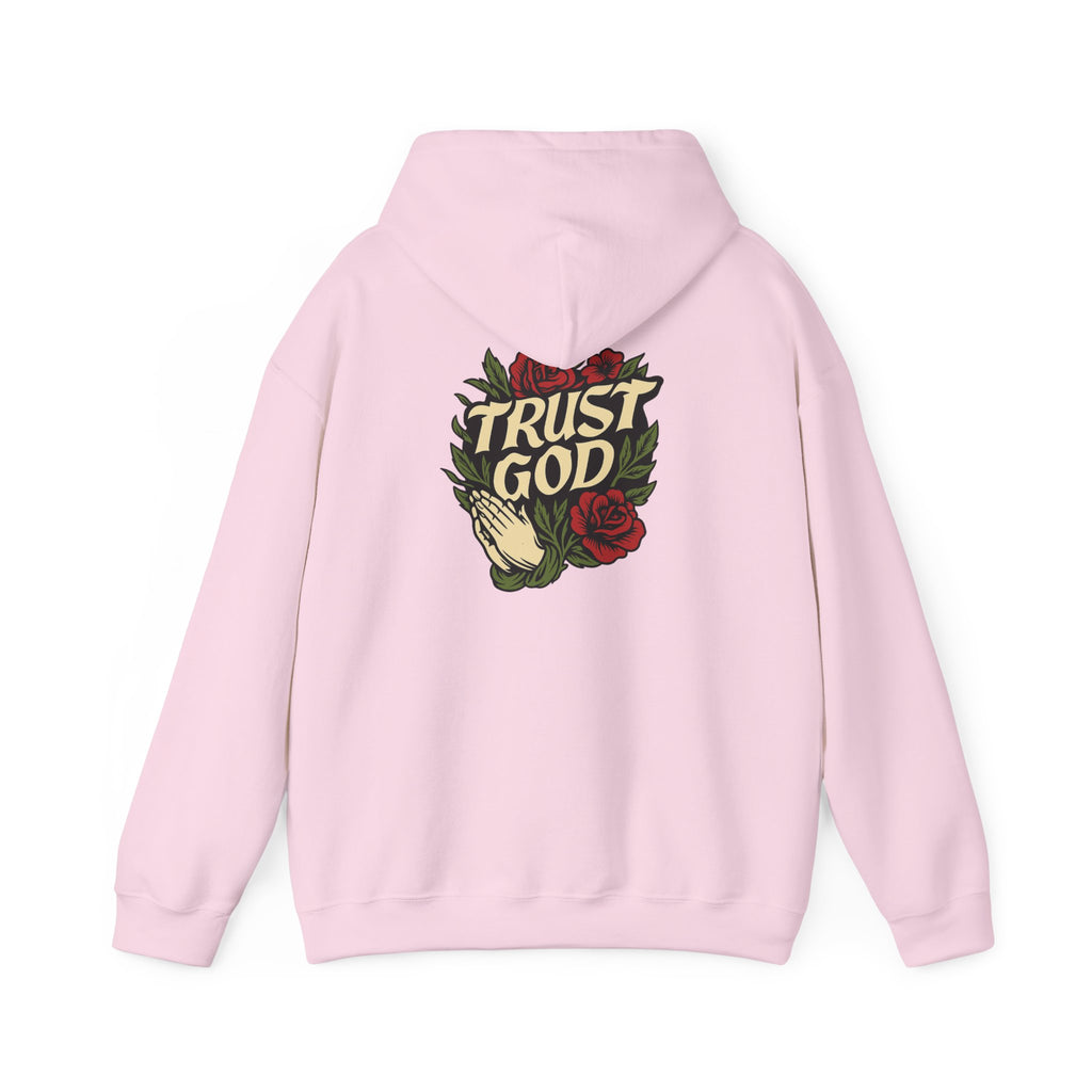 Trust God Rose Unisex Cotton Hoodie