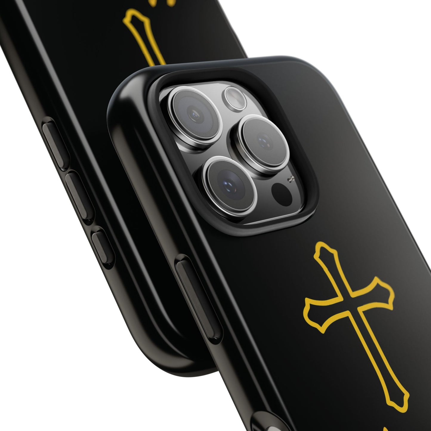 Black Always With Me Cross Phone Case