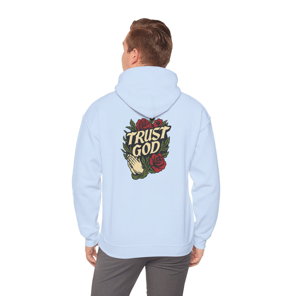 Trust God Rose Unisex Cotton Hoodie