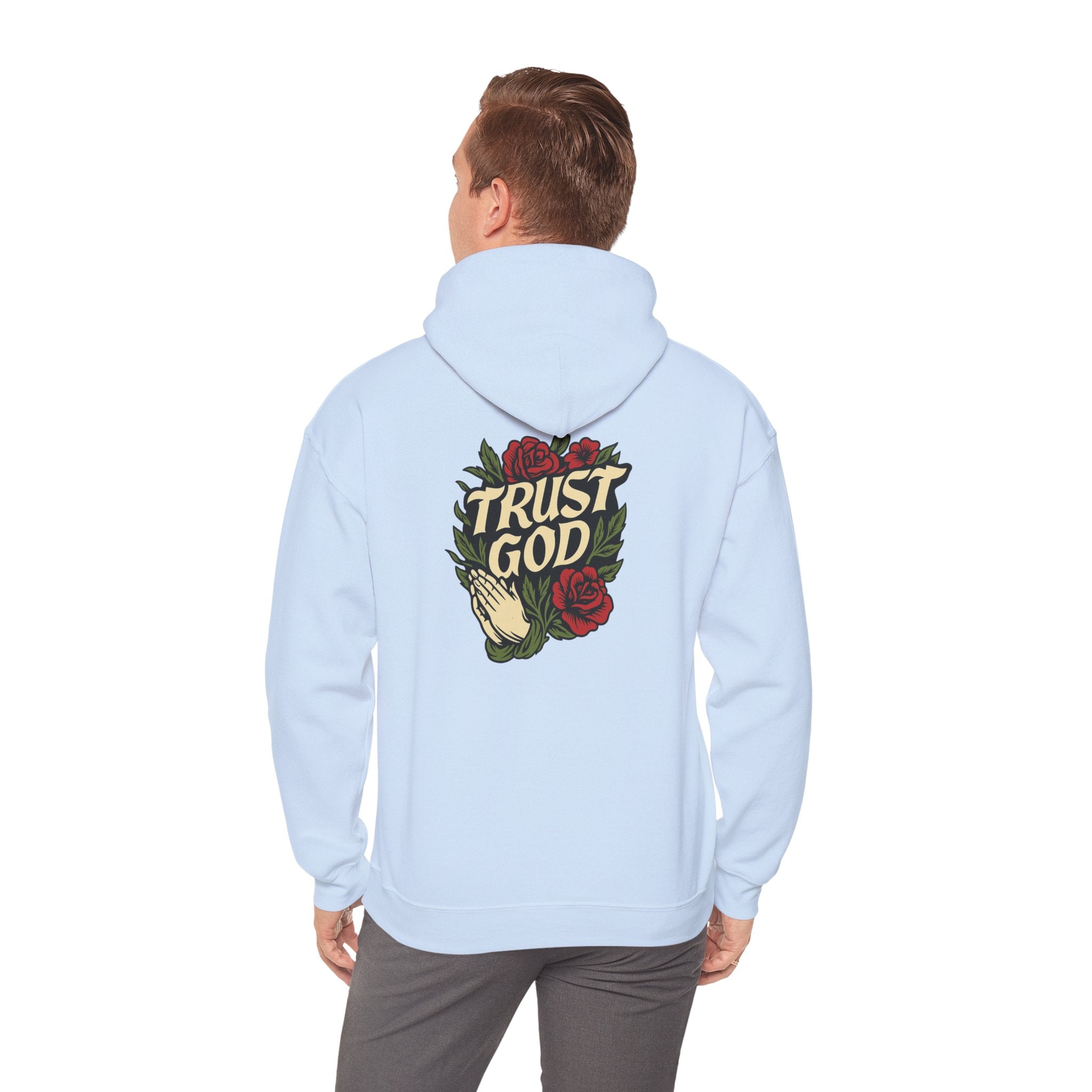 Trust God Rose Unisex Cotton Hoodie