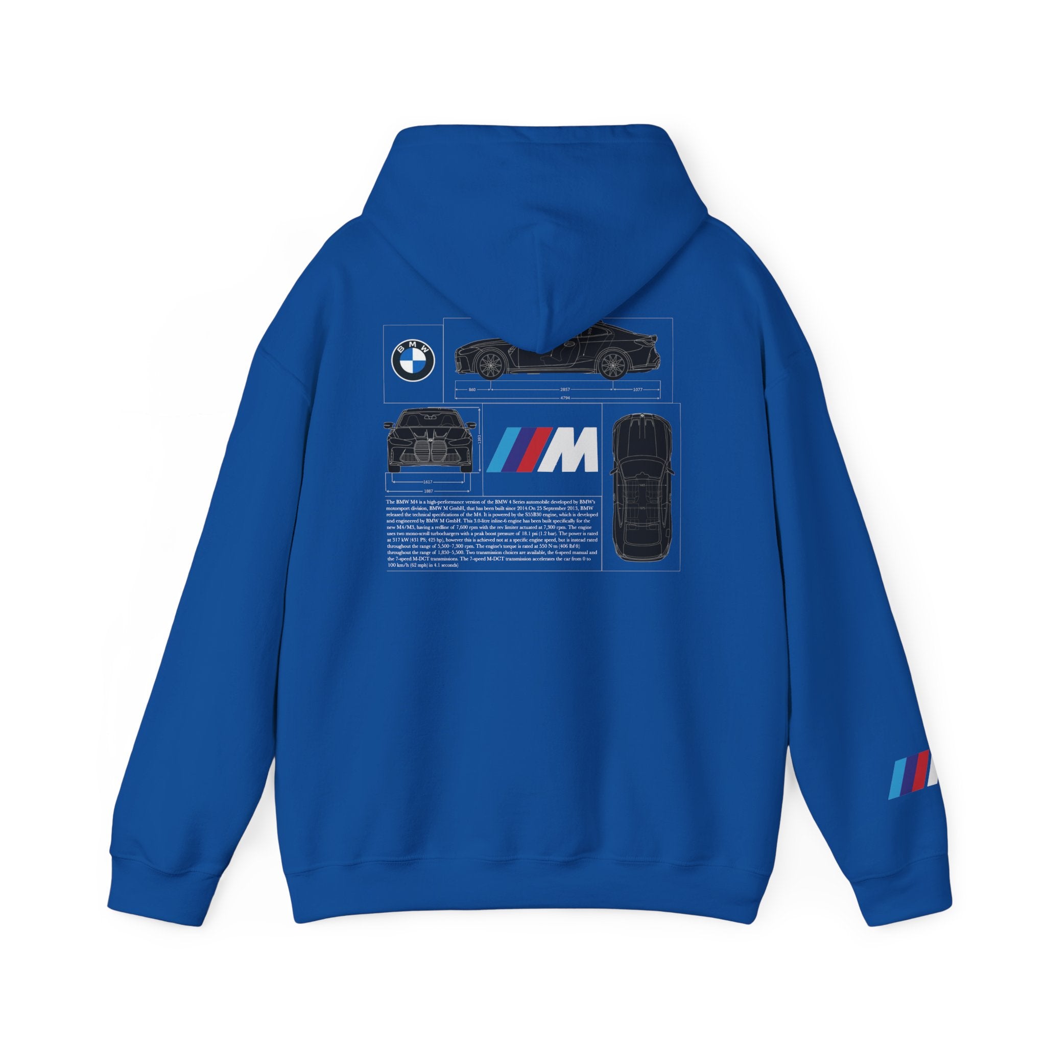 Blueprint Automotive Unisex Hoodie - M4 Design