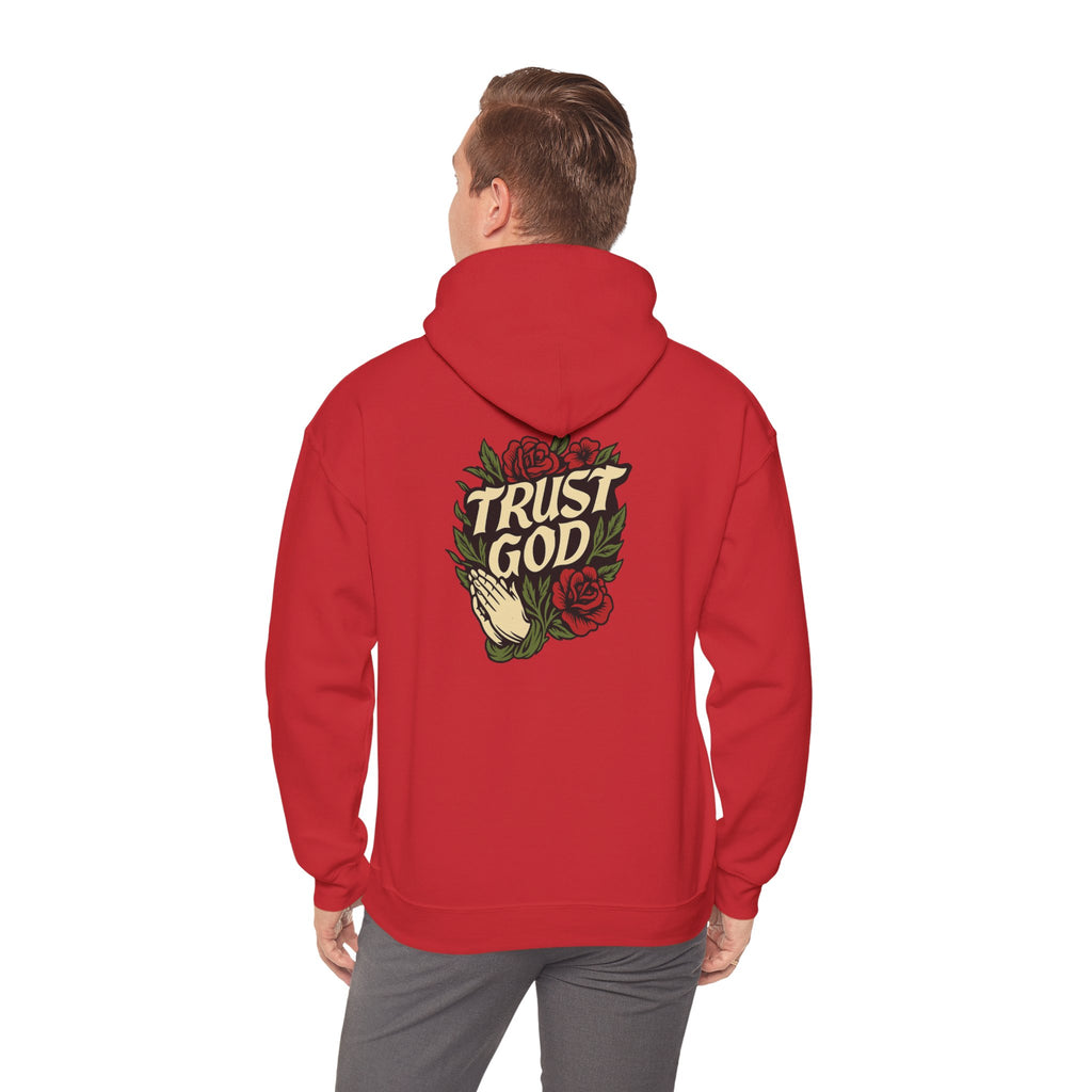 Trust God Rose Unisex Cotton Hoodie