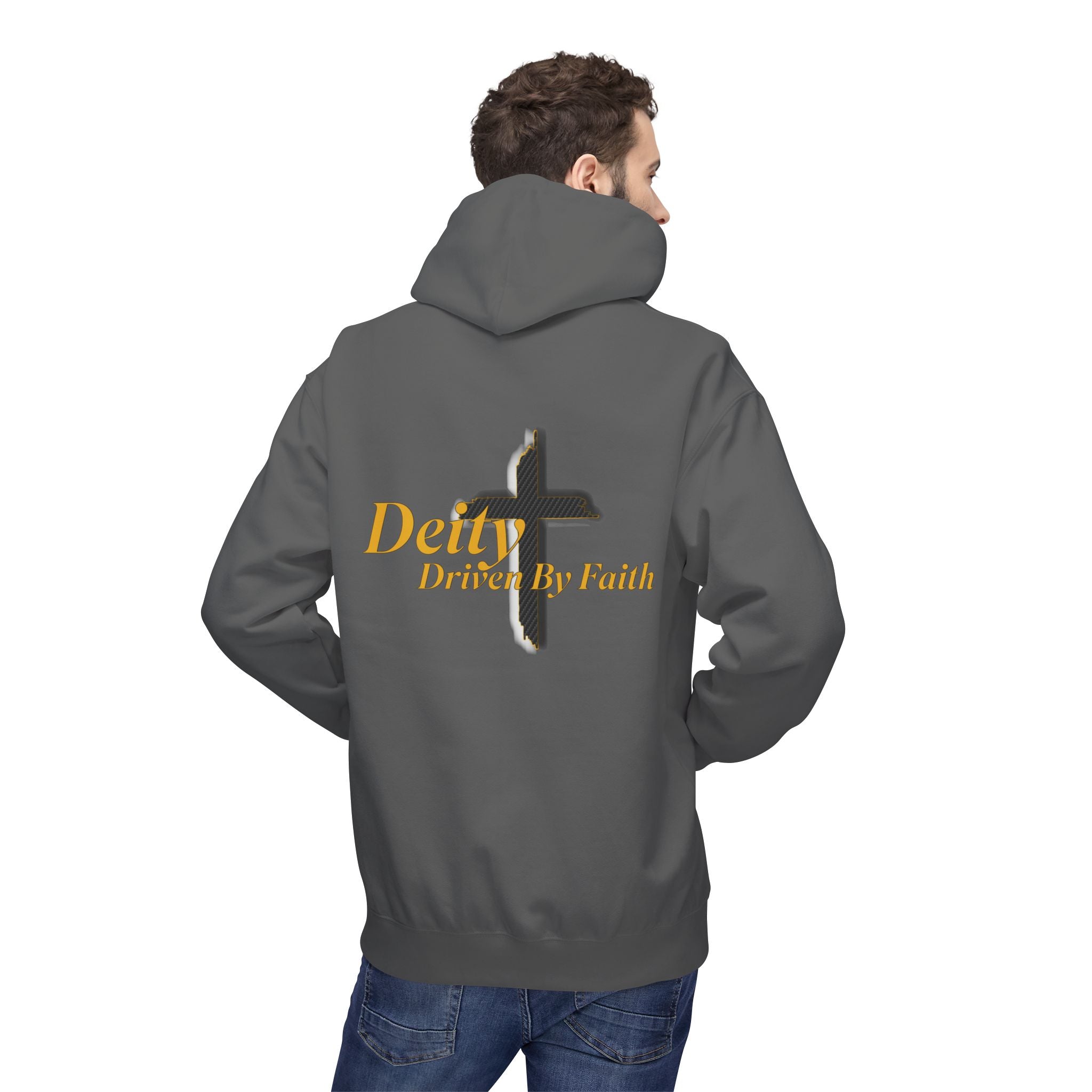 Driven By Faith Carbon Cross Hoodie